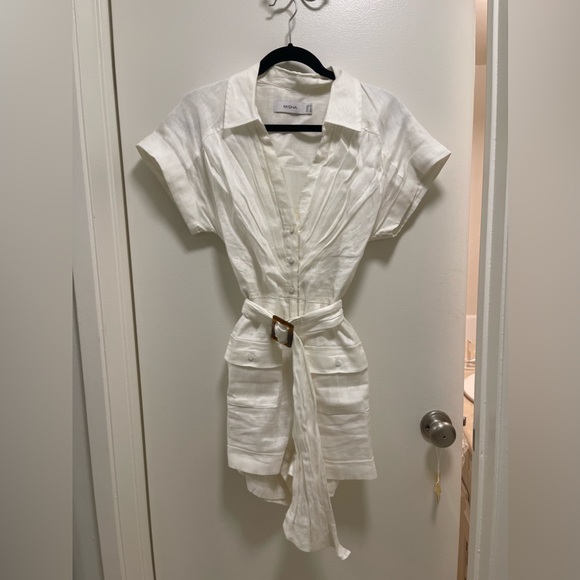 Misha Linen Romper - Picture 1 of 4